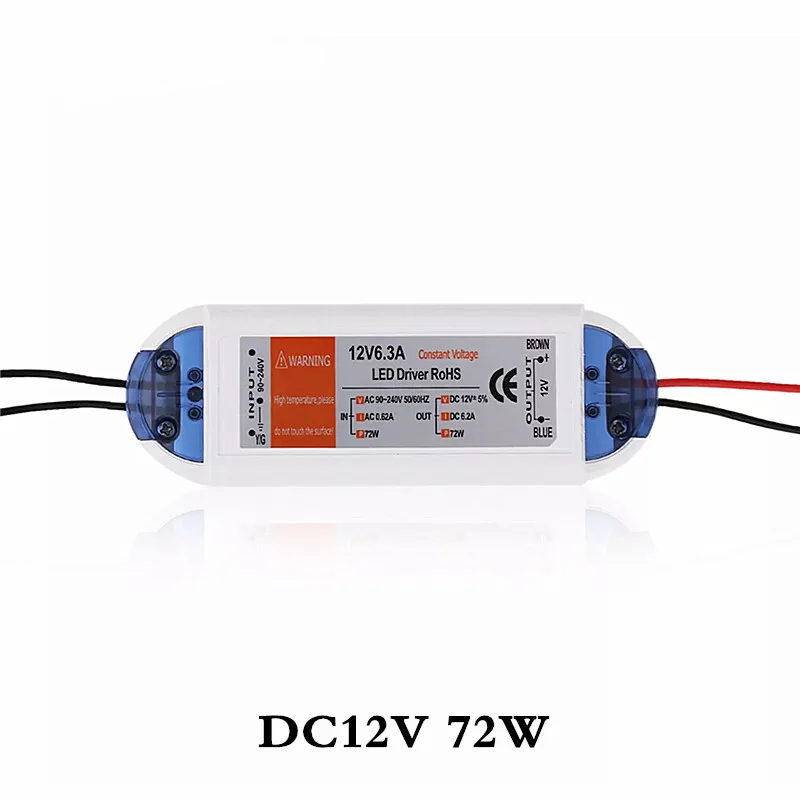 DC 12V Converter Charger Switching 18W 28W 48W 72W 100W LED Driver Adapter Lighting Transformer Power Supply For LED Strip Light