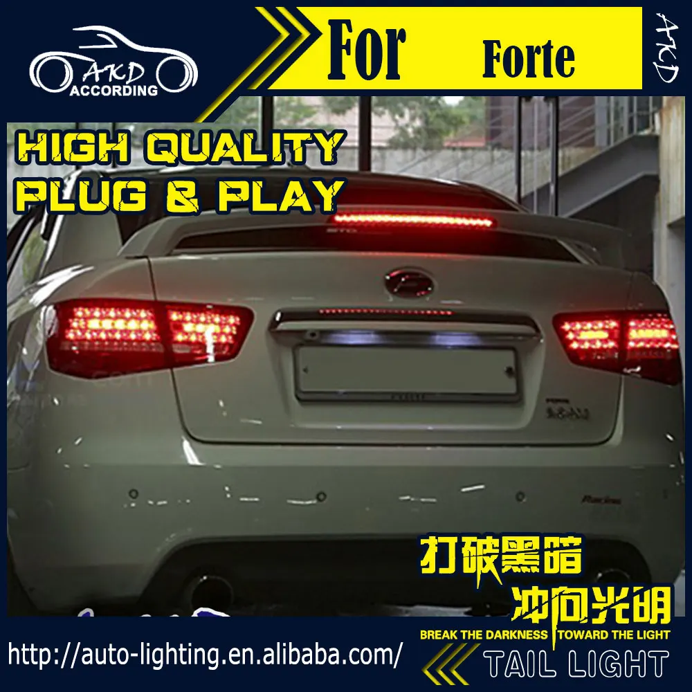 AKD Car Styling Tail Lamp for Kia Forte Tail Lights 2010 2014 LED Tail