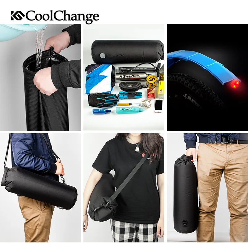 CoolChange Водонепроницаемая велосипедная седельная сумка для велосипеда