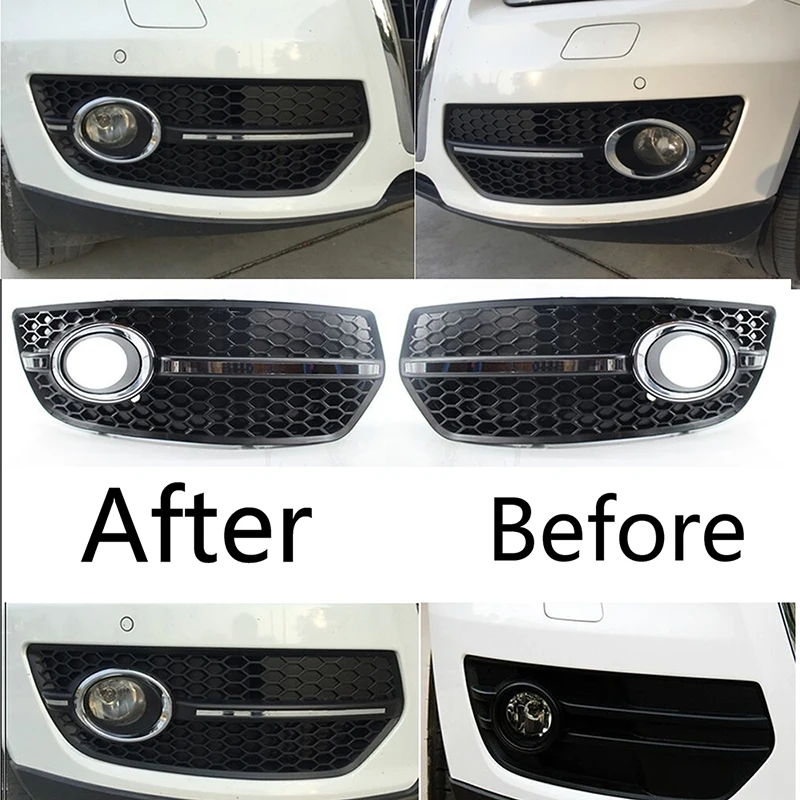 NUOVO AUDI A3 2008-2012 inferiore paraurti Grill nebbia luce Trim Set Coppia Sinistro N//S