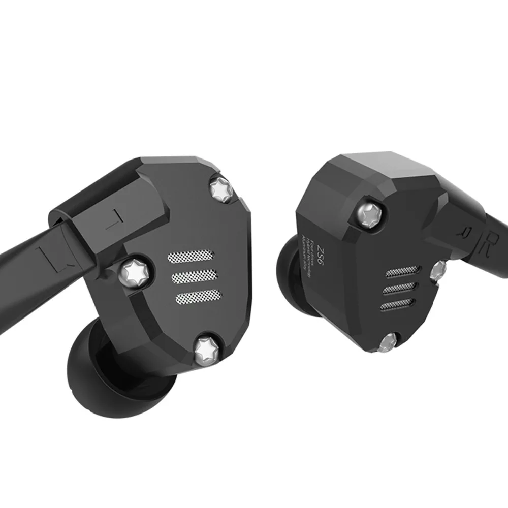 KZ ZS6 восемь драйвер наушников 2DD 2BA Динамический и арматура в ухо Hi-Fi стерео гарнитура Спорт Съемная Bluetooth обновления кабель