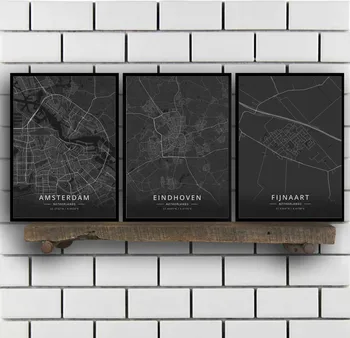 

Amsterdam Eindhoven Fijnaart Leiden Rotterdam The Hague Tollebeek Netherlands Poster