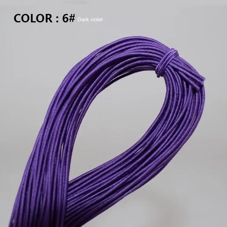 0,8 мм* 25 м сердечник, эластичная нить, фурнитура, бусины, ювелирная веревка, сделай сам, ручной инструмент, тянущаяся резиновая линия, нефритовый браслет, ожерелье, плетеная проволока - Цвет: Dark purple