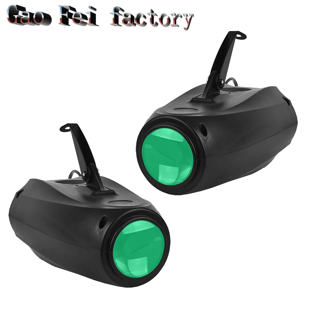 

2pcs/lot Effect RGBW LEDs - Built-in patterns of color changing, strobe and pattern rotation with sound activation