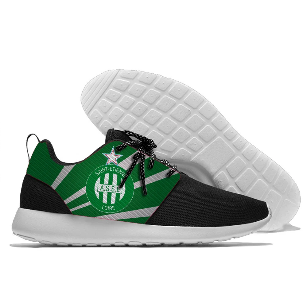 

2018 Running Shoes France Football Saint Etienne Fans Love summer Confortable light weight Walking Shoes