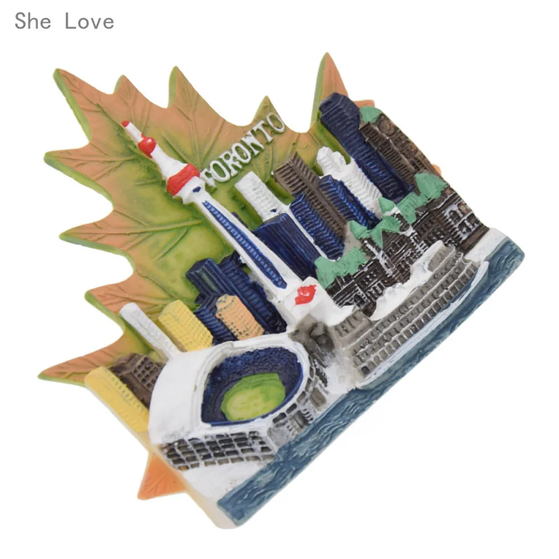She Love Maple Leaf Of Toronto Canada 3D Fridge Decor