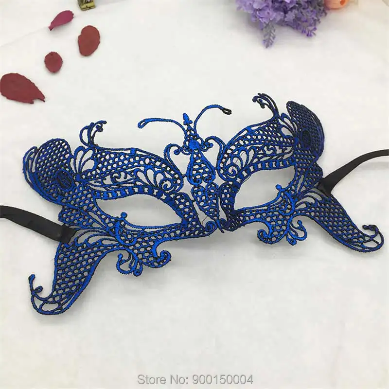 1pc Blue Sexy Lady Lace Mask Eye Mask For Masquerade Party Halloween Party Fancy Drop shipping  (38)