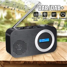 LEORY dab цифровой FM Bluetooth радио динамик 3,5 мм, AUX, разъем ЖК-дисплей динамик в черный или белый цвет