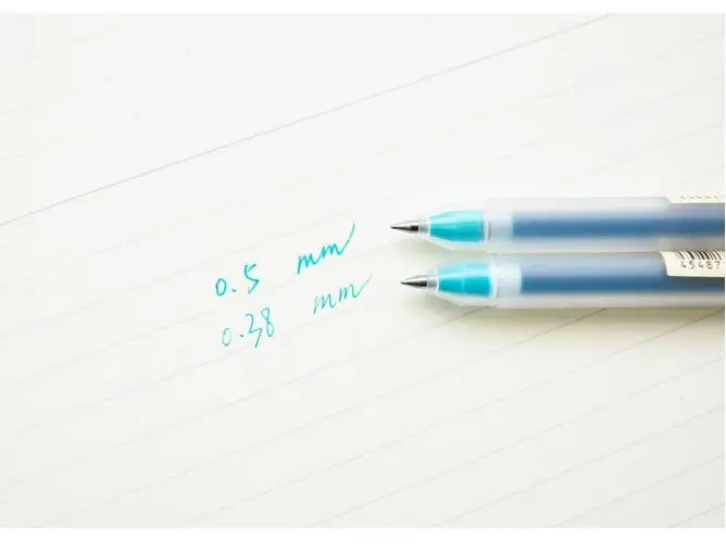 10 шт. гелевая ручка MUJI 0,5 мм 0,38 мм черные/синие/красные чернила цветные ручки Kwaii ручки школьные принадлежности канцелярские гелевые чернила ручки Caneta Muji