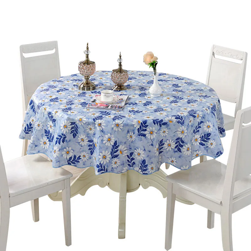 جولة مفرش المائدة البلاستيكية للماء سماط الرعوية الأزهار مفرش طاولة مطبوع Oilproof المنزل مفرش طاولة طاولة طعام غطاء جولة مفرش المائدة البلاستيكية للماء سماط الرعوية الأزهار مفرش طاولة مطبوع Oilproof المنزل مفرش طاولة طاولة طعام غطاء