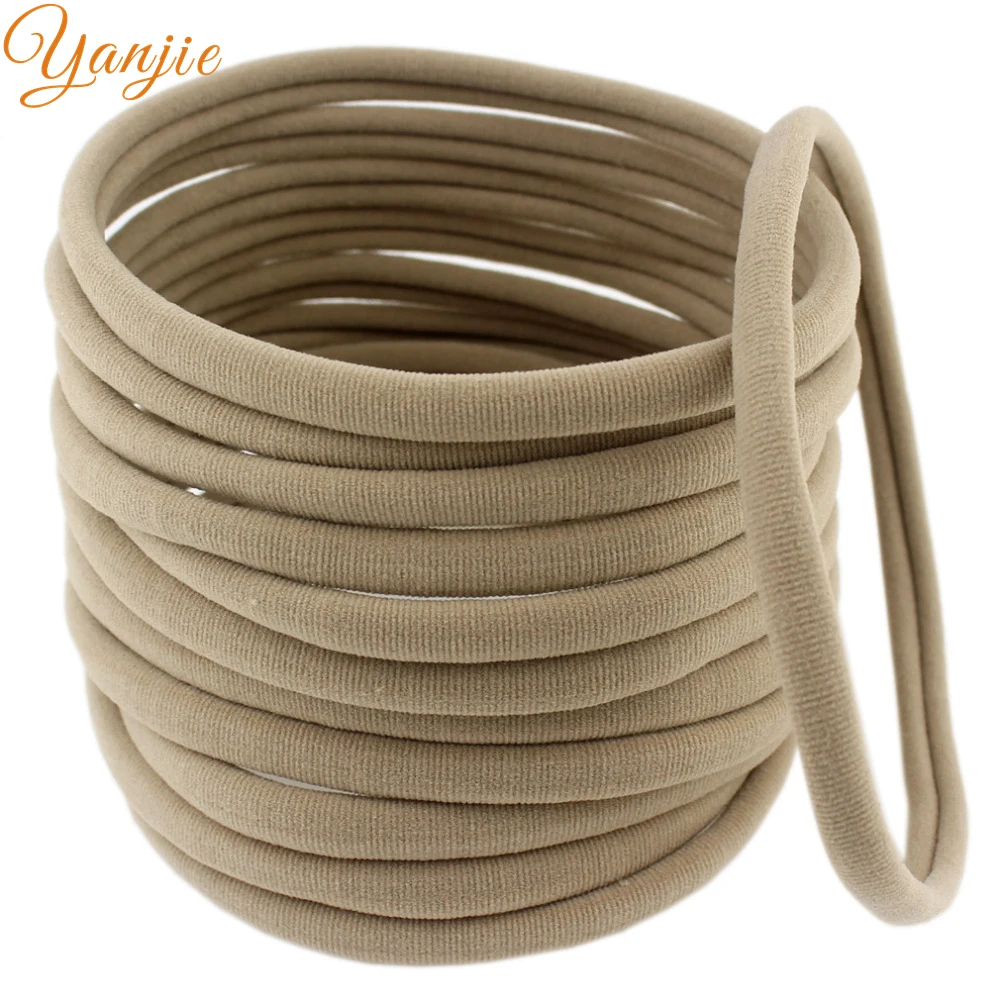 12pcs lot Soft Thin Nylon Headband Skinny Stretchy Hair Band Girls 2017