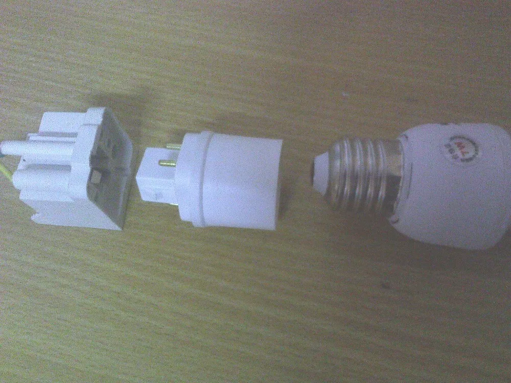 Адаптер для лампы 10 шт./лот Φ адаптер E26 E27 4 контакта GX24 на E27|e27 adapter|lamp socket adaptere27 to e27