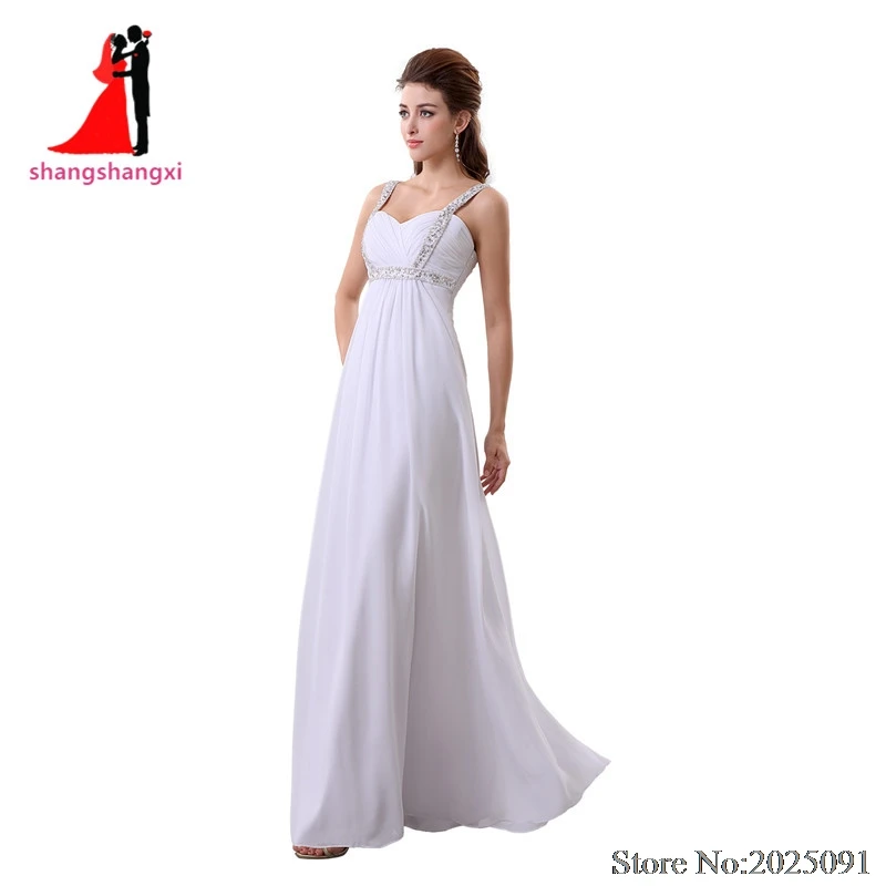 2017 New Spaghetti Straps White Beach font b Wedding b font Dresses 2017 Chiffon Plus Size