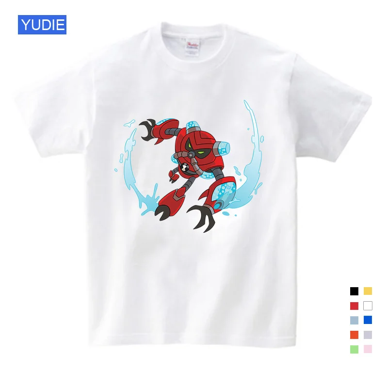 

Free Shipping Fashion Omnitrix Ben 10 Children and Children Shirt T Shirt Baby Boy Tops Summer Boys Girls Anime Cartoon YUDIE