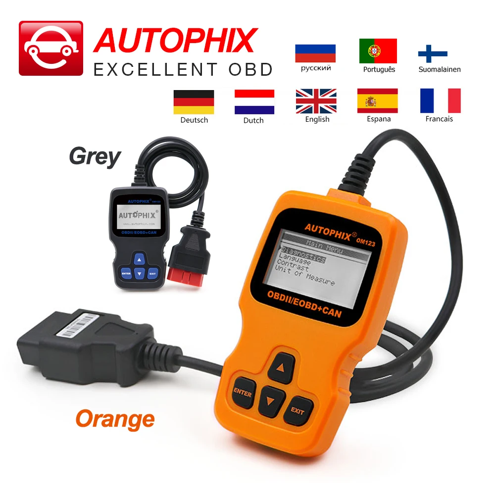 

AUTOPHIX OBDMATE OM123 OBD2/ EOBD Engine Fault Code Reader Scan Tool OBD2 Auto Diagnostic Scanner