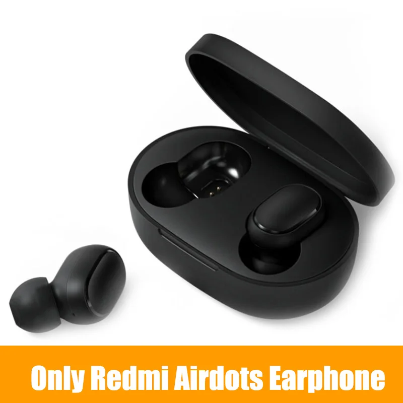 Xiaomi Redmi Airdots TWS, беспроводные Bluetooth наушники, стерео басы, Bluetooth 5,0, с микрофоном, громкой связи, управление ии - Цвет: Only Earphone