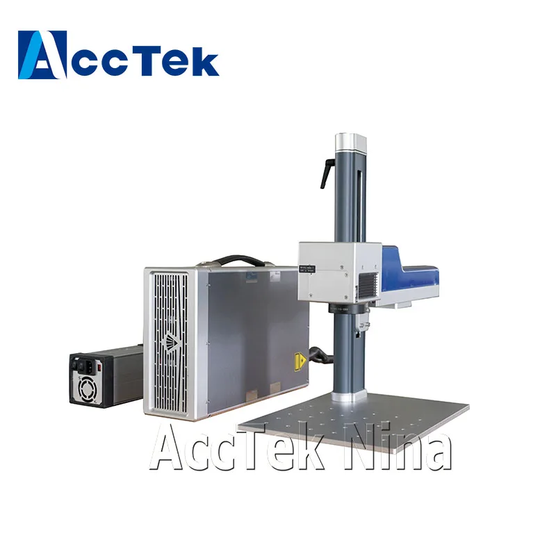 AccTek Марка оптического лазерного маркировочное оборудование 20 Вт 30 Вт 50 Вт materail кодирования волоконное оборудование для лазерной