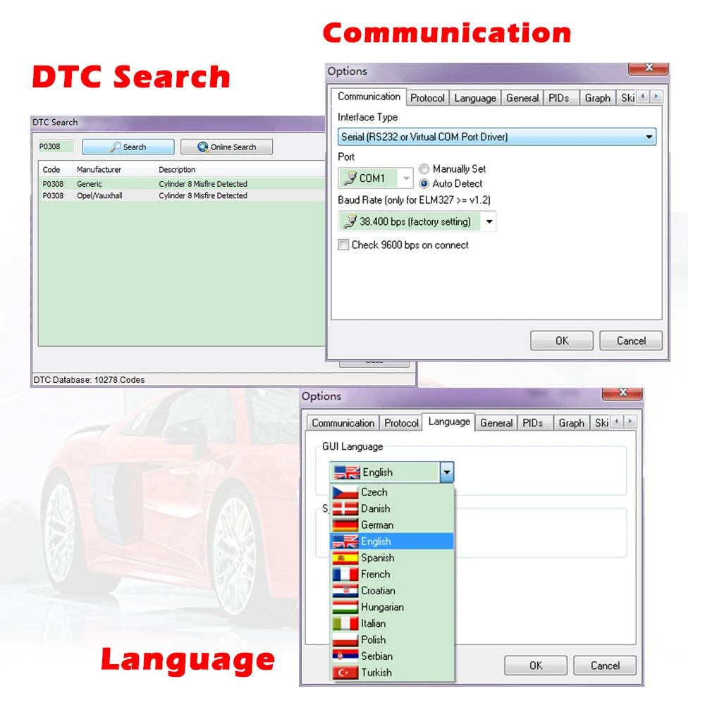 ELM327 V1.5 USB версия с PIC18F25K80 чип PL2303 Драйвер IC OBDII OBD2 Диагностический сканер ELM327 автоматический считыватель кодов