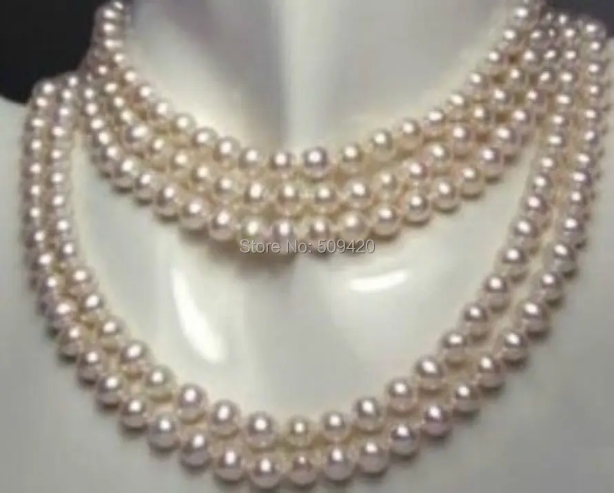 

Free Shipping >>>80"inch 8-9MM REAL SOUTH SEA WHITE PEARL NECKLACE