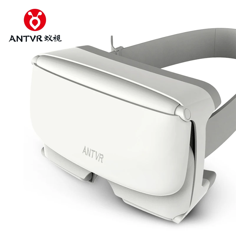 

ANTVR 3d vr Box Gear VR XiaoMeng Folding Portable virtual pc glasses White virtual reality goggles for 4.7-6inch iPhone Samsung