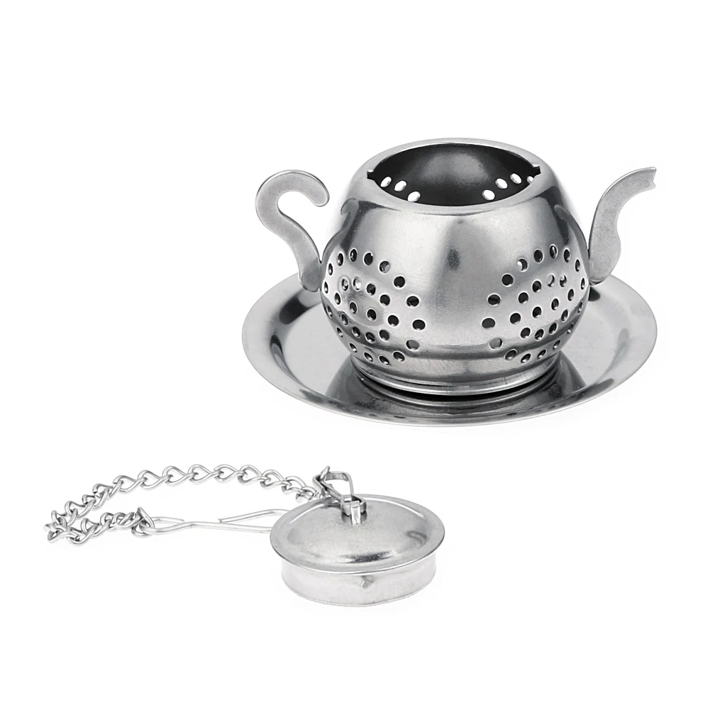 

Durable Stainless Steel Teapot Loose Tea Leaf Infuser Herbal Spice Infuser Filter Strainer Drinkware Tea Infuser Kitchen Tools