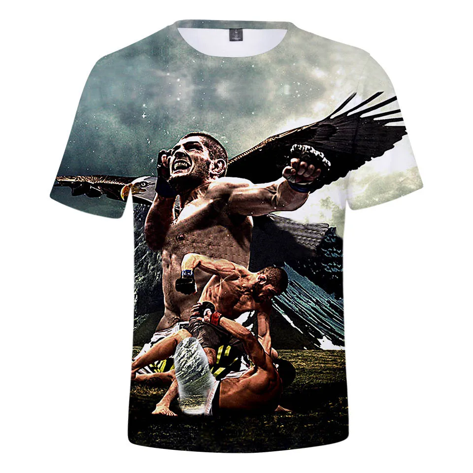 

3d Print T Shirt Khabib Nurmagomedov Tshirt Men Women Kid Clothing