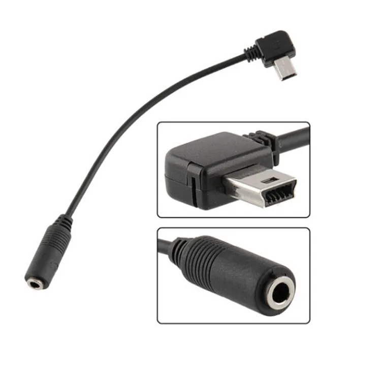 

3.5mm Mic Adapter GoPro Stereo Microphone Mini USB Cable Data Transfer Adapter for GoPro Hero 4/3+/3 External Mic Cable