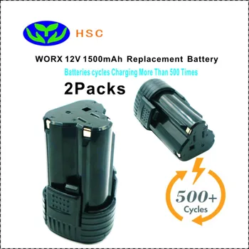 

2PCS WOX12A 1500mAh 12V Li-ion Battery Replacement WU127,WX6777,WX3827 Original Battery