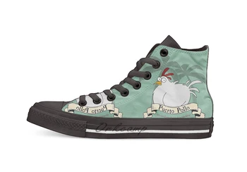

Puerto Pollo Casual High Top Canvas shoes sneakers Light Walking Shoes