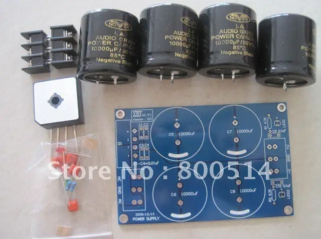 high quality amplifier PSU DIY kit with 4 pcs Nover LA