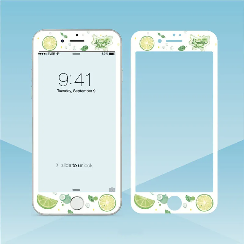 Милое закаленное стекло с цветами для iPhone 8, 7 plus, защитная 3D пленка с мягкими краями для iPhone 11 Pro Max, 6, 6 S, стекло