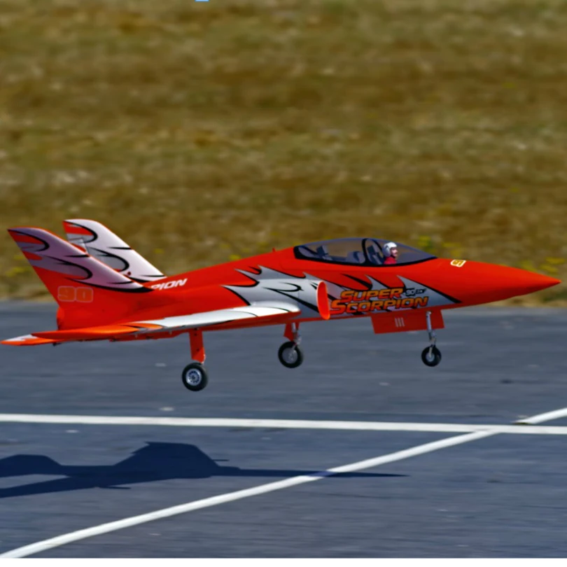 FMS 90 мм супер Скорпион воздуховод вентилятор EDF Jet 6S 7CH с закрылками убирается EPO высокая скорость PNP RC модель самолета Хобби самолет