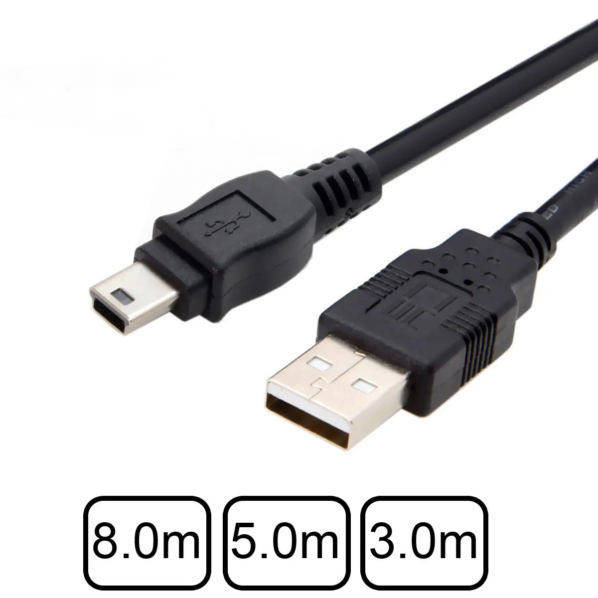 Chenyang 3 м 5 м 8 м мини-usb 5Pin к USB 2,0 Мужской кабель для передачи данных для жесткого диска и камеры и телефона