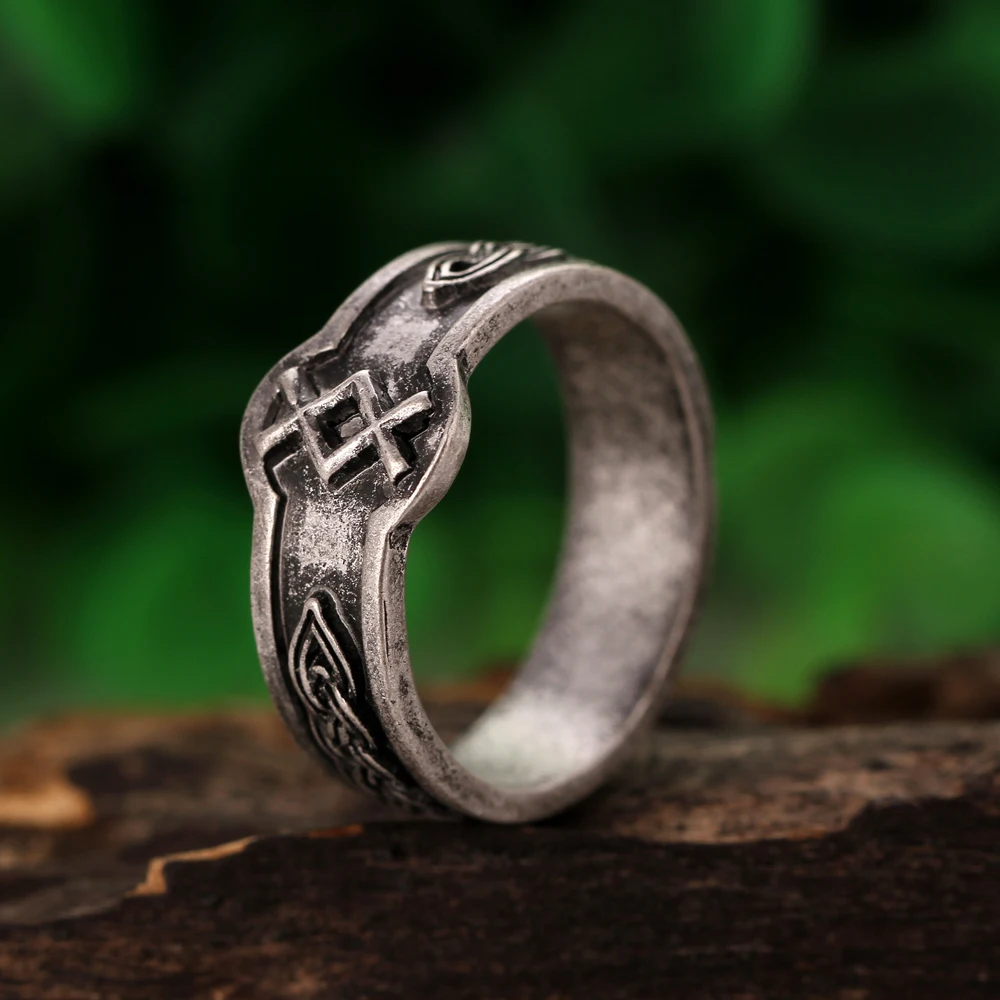 

1pc Viking Inguz Rune Rings Men Dagaz Symber Signet Runic Ring Anel Bague