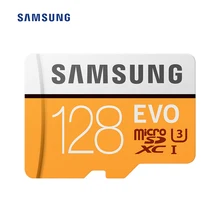 Карта памяти samsung Micro SD TF 100 МБ/с./с(U3) карта памяти EVO класса 10 32 Гб 64 Гб 128 Гб адаптер не включает(MB-MP128G
