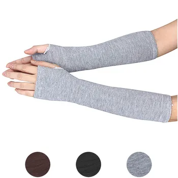 

Hot Selling Good Deal Women's Long Fingerless Gloves Knitted Gloves Half Finger Covered Arm Hand Winter Warmer Gloves Gift