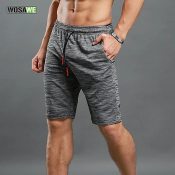 

WOSAWE Elastic Waist Running Shorts Quick Dry Training Jogging Workout GYM Shorts Leisure Summer Sportswear