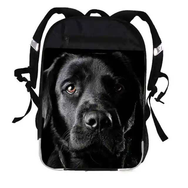 Animal Dog Printing Backpack Labrador Bulldog Husky German shepherd