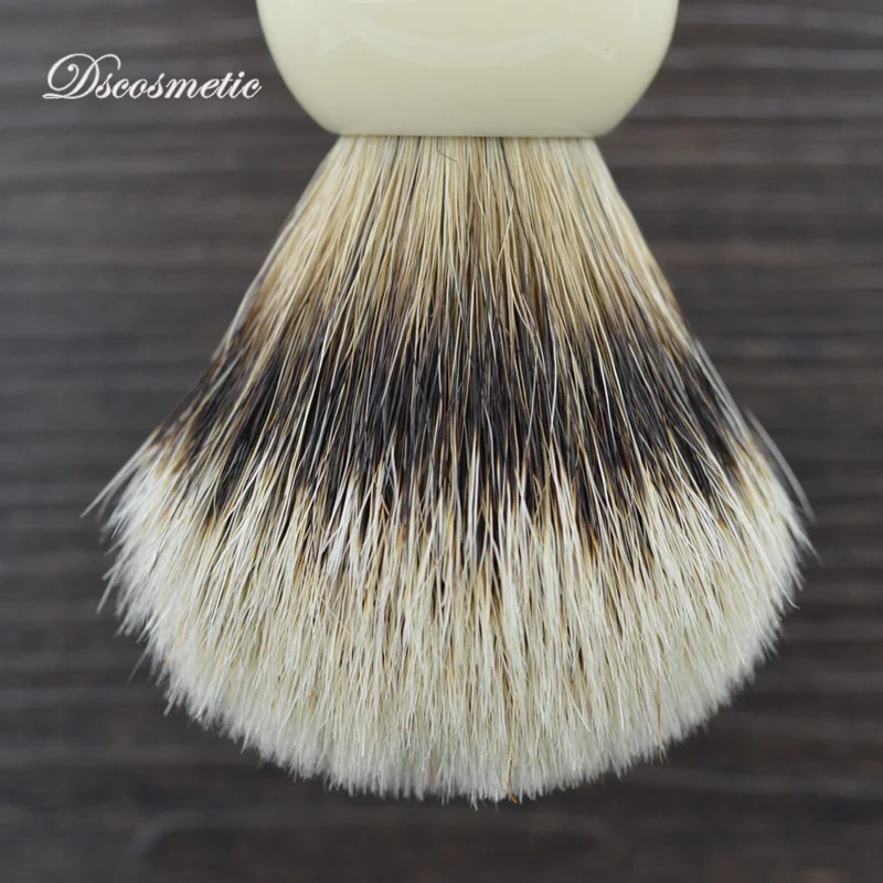 Dscosmetic Мужская кисть для бритья с белой ручкой из смолы барсуковые узлы волос|shaving