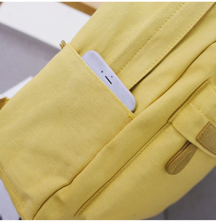 MJ Women Canvas Backpacks Ladies Shoulder School Bag Backpack Rucksack for Girls 2019 Travel Fashion Bag Casual Student Bag (19)