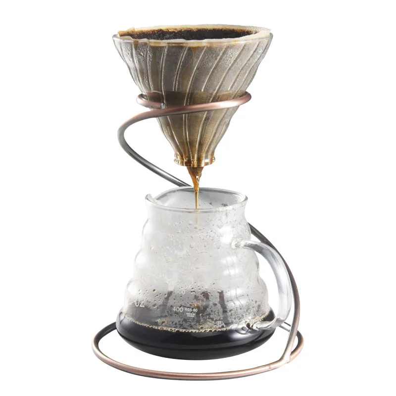 New Spiral Coffee Filter Cup Holder Reusable Coffee Filter