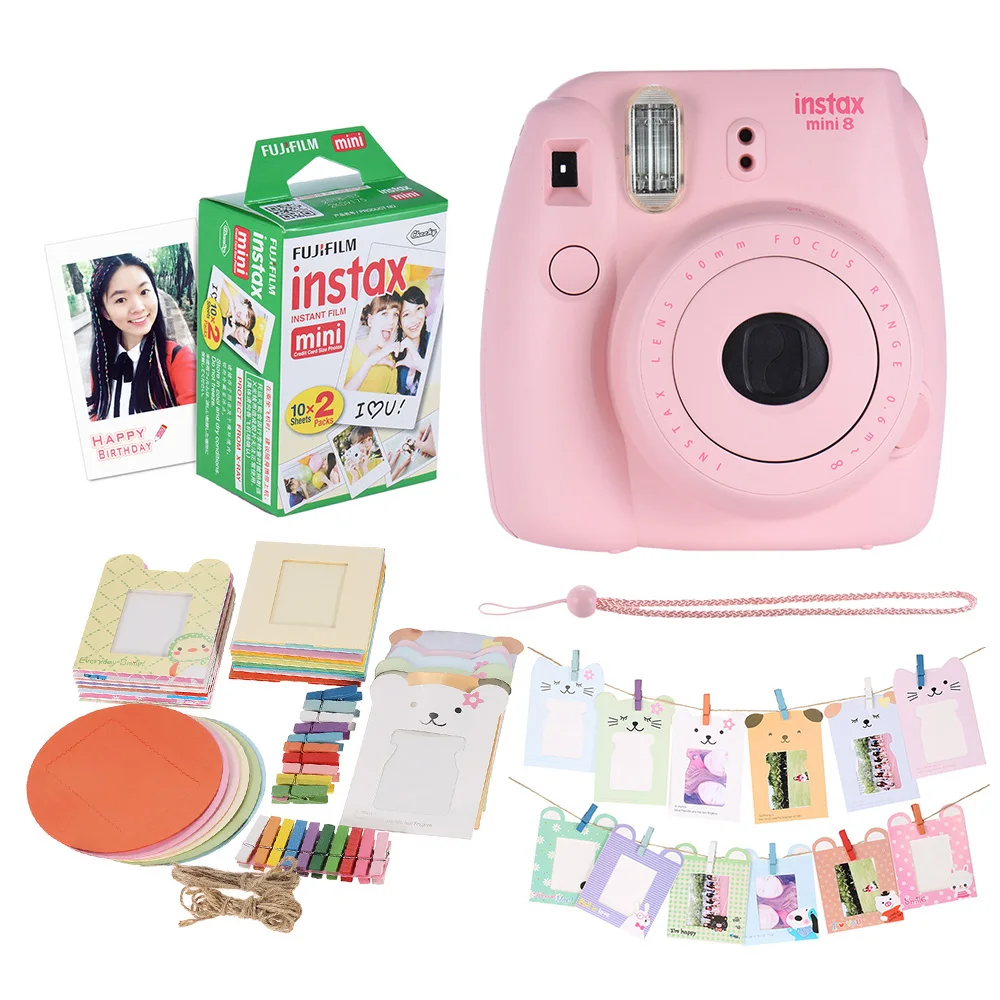 Prix pour Fujifilm Instax Mini 8 Camera Kit Ensemble Film Caméra Photo Appareil Photo Instantané avec 20 * Film + Photo Cadre + Clip + Sangle De Suspension Prix pour Fujifilm Instax Mini 8 Camera Kit Ensemble Film Caméra Photo Appareil Photo Instantané avec 20 * Film + Photo Cadre + Clip + Sangle De Suspension