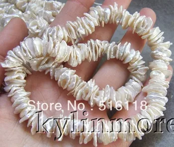 

free shipping 11-12mm White Reborn Keshi Pearls