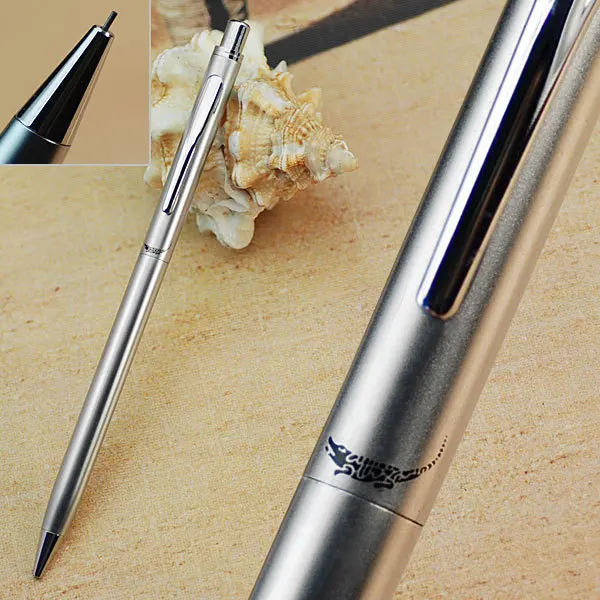 Buy Crocodile 206 Silver Thin Pencil Pen Thin Portable Writing Pen Suitable For