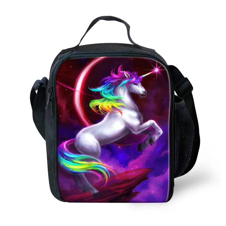 

FORUDESIGNS Unicorn Printing Lunch Bags For Children,Fashion Portable Lunchbox Food Picnic Bag Handbag Tote Insulated Hot Sell