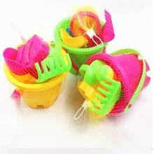 1Set Castle Bucket Spade Shovel Rake Water Tools Sand Sandbeach Kids Beach Toys Children Beach Sand Dune Tool Toys For Children