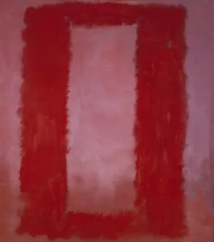 

Hand Painted Mark Rothko red on maroon mural Wall Art Picture Home Decor Canvas Print Living Room Modern No Frame