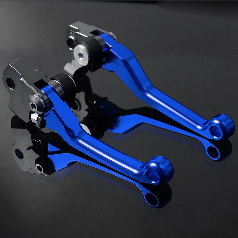 TC85 ЧПУ для мотокросса, для грязного велосипеда, тормозной рычаг сцепления, для питбайк, тормозная ручка сцепления для HUSQVARNA TC85 TC 85 - Цвет: Синий