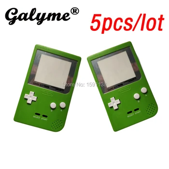

5pcs/lot Hot Sale Apple Green Color Plastic Housing Shell Fit For GameboyGB Pocket GBP Game Console Replacement Case w/ Sticker