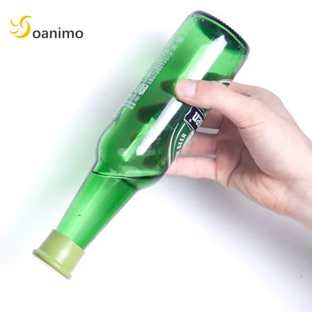Soanimo 5pcs/set Silicone Bottle Stopper Wine Beer Top Cap Drink Saver Sealer Reusable Silicone Red Wine Bottle Cover Bar Tool